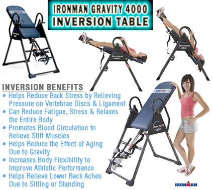 Ironman Gravity 4000 Inversion Table Review