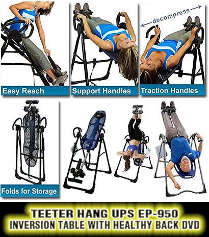 Teeter Hang Ups EP-950 Inversion Table With Healthy Back DVD Review